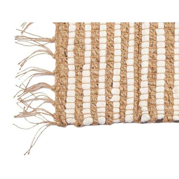 Kilimas Gift Decor Balta Natūralus Dryžiai 60 x 1 x 90 cm (12 vnt.)