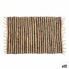 Ковер Gift Decor Чёрный Натуральный Лучи 60 x 1 x 90 cm (12 штук)
