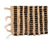 Kilimas Gift Decor Juoda Natūralus Dryžiai 60 x 1 x 90 cm (12 vnt.)