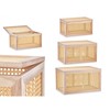 Set of Chests Gift Decor Natural Paolownia wood 43 x 25 x 23 cm 50 x 32 x 28 cm 57 x 33 x 39 cm 3 Pieces