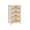Lipasto Gift Decor Rattan Luonnollinen 40 x 73 x 29 cm 40 x 70 x 29 cm 4 laatikkoa