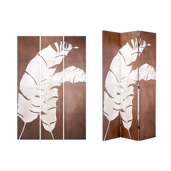 Širma Gift Decor Balta Ruda Drobė 122 x 2,5 x 180 cm 40 x 180 x 7 cm