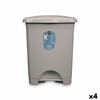 Atkritumu tvertne ar pedāli Pelēks Plastmasa 30 L (4 gb.)