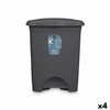 Pedal bin Anthracite Plastic 30 L (4 Units)