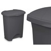 Atkritumu tvertne ar pedāli Antracīts Plastmasa 30 L (4 gb.)