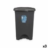 Atkritumu tvertne ar pedāli Antracīts Plastmasa 50 L (3 gb.)