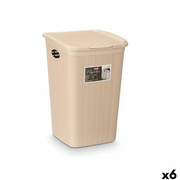 Kaušo konteineris Stefanplast Kreminė Plastmasinis 50 L 36 x 54,5 x 38 cm (6 vnt.)