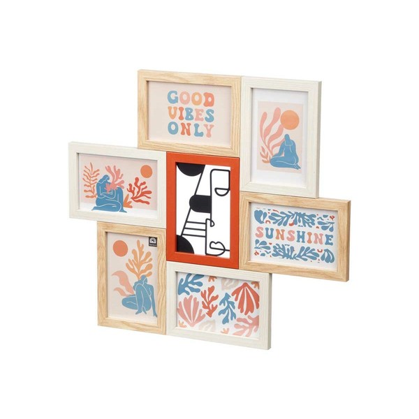 Foto rāmis Gift Decor Daudzkrāsains Metāls Koks MDF (6 gb.)