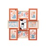 Photo frame Gift Decor Multicolour Metal MDF Wood (6 Units)