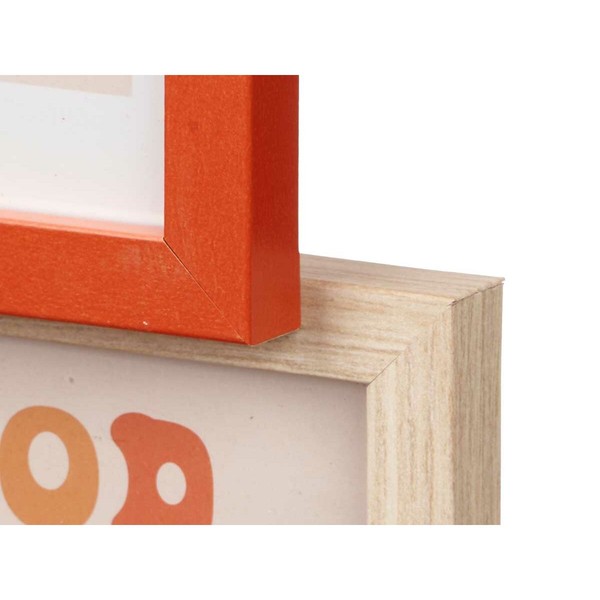 Nuotraukų rėmelis Gift Decor Spalvotas Metalinis Medžio MDF (6 vnt.)