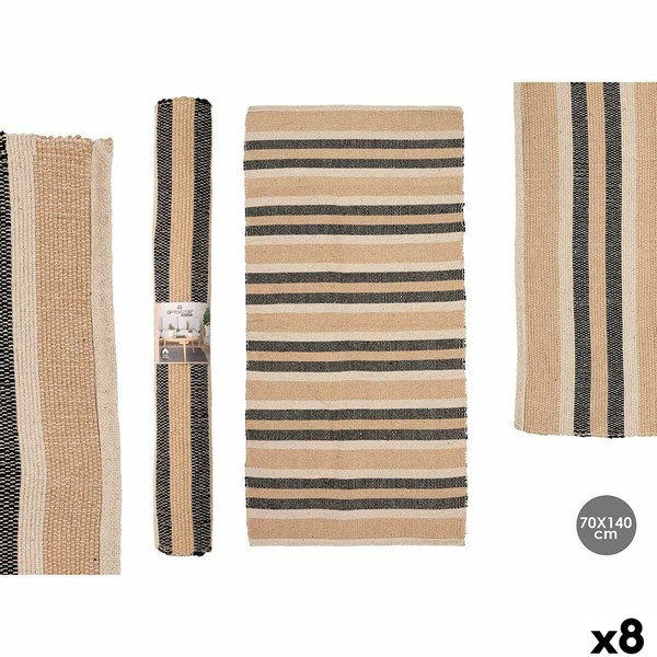 Matto Gift Decor Valkoinen Ruskea Musta 70 x 140 cm (8 osaa)