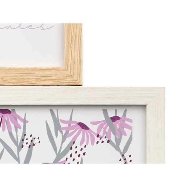 Nuotraukų rėmelis Gift Decor Natūralus Metalinis Medžio MDF (8 vnt.)