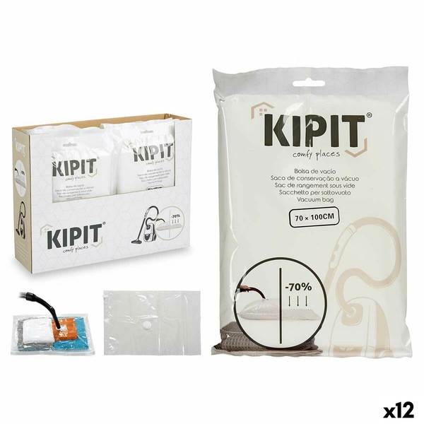 Vacuum Bags Kipit Transparent Plastic 20 x 30 x 3 cm 70 x 100 cm (12 Units)