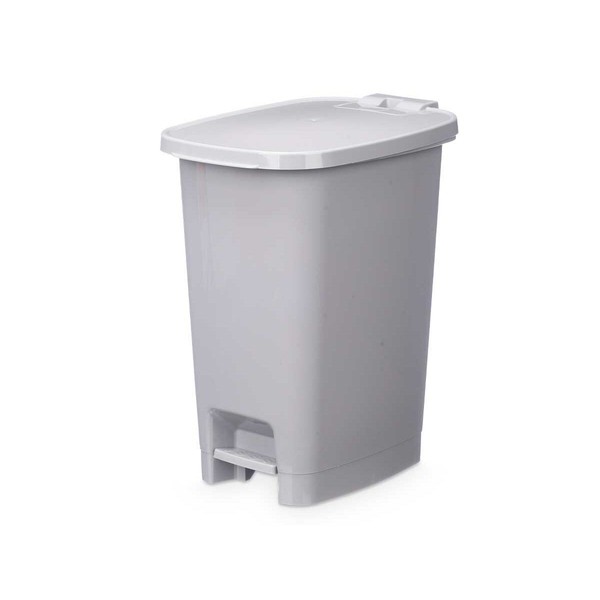 Atkritumu tvertne ar pedāli Pelēks Plastmasa 25 L (6 gb.)