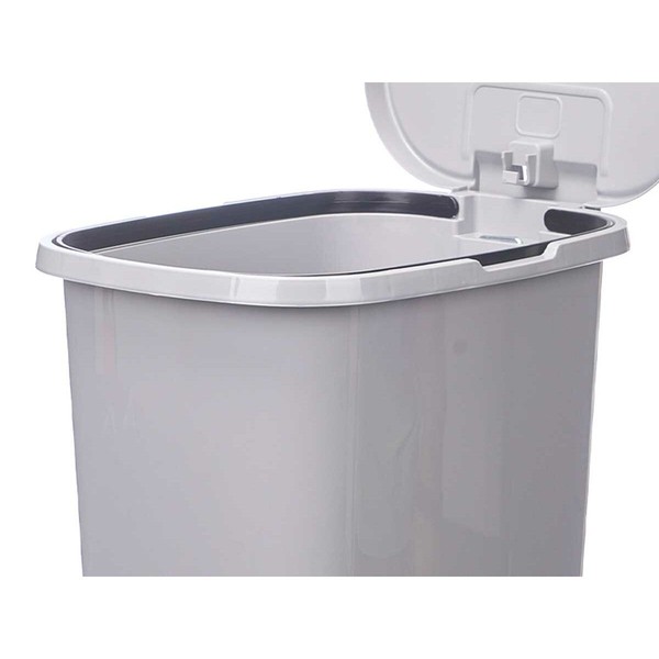 Pedal bin Grey Plastic 25 L (6 Units)