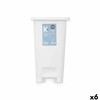 Pedal bin White Plastic 25 L (6 Units)