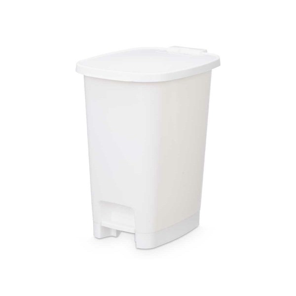 Pedal bin White Plastic 25 L (6 Units)
