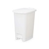 Pedal bin White Plastic 25 L (6 Units)