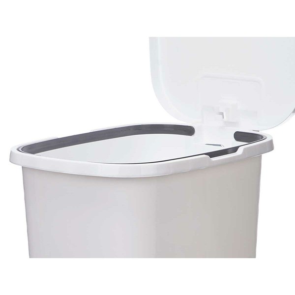 Pedal bin White Plastic 25 L (6 Units)