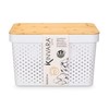 Multi-use Box Kinvara White Brown Bamboo polypropylene (4 Units)