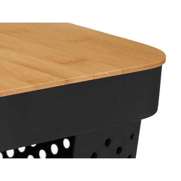 Multi-use Box Kinvara Brown Black Bamboo polypropylene (6 Units)