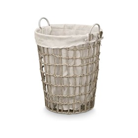 Basket Kipit Grey Polyester Cloth polypropylene Iron Plastic 50 % cotton (6 Units)