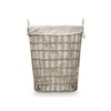 Basket Kipit Grey Polyester Cloth polypropylene Iron Plastic 50 % cotton (6 Units)
