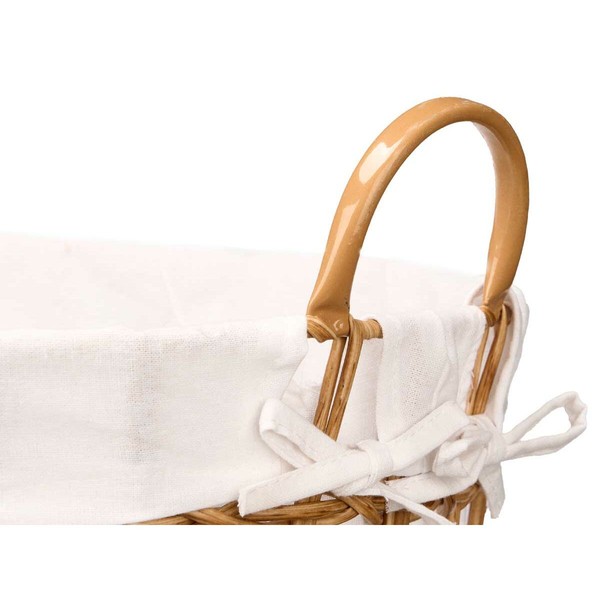 Basket Kipit Natural Polyester Cloth polypropylene Iron Plastic 50 % cotton (6 Units)