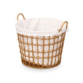 Basket Kipit Natural Polyester Cloth polypropylene Iron Plastic 50 % cotton (6 Units)