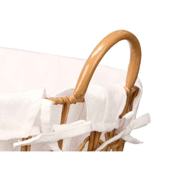 Basket Kipit Natural Polyester Cloth polypropylene Iron Plastic 50 % cotton (6 Units)