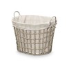 Basket Kipit Grey Polyester Cloth polypropylene Iron Plastic 50 % cotton (6 Units)