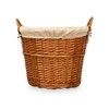 Basket Kipit Natural Polyester wicker Cloth 50 % cotton (6 Units)