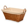 Basket Kipit Natural Polyester wicker Cloth 50 % cotton (6 Units)