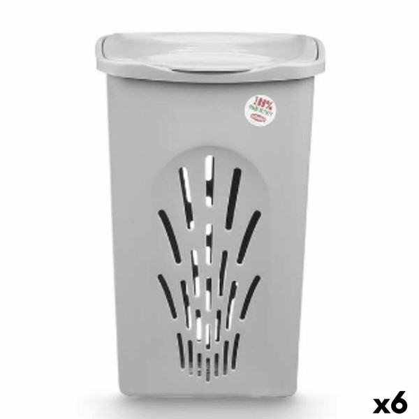 Бельевая корзина Stefanplast Серый Пластик 50 L 37 x 56 x 39 cm (6 штук)