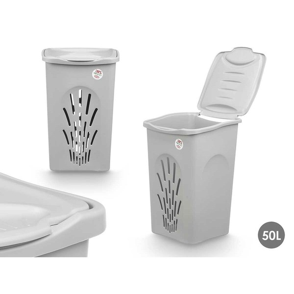 Бельевая корзина Stefanplast Серый Пластик 50 L 37 x 56 x 39 cm (6 штук)