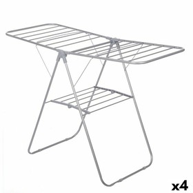 Folding clothes line Grey Metal 136,5 x 59 x 93,5 cm (4 Units)