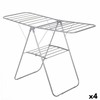 Folding clothes line Grey Metal 136,5 x 59 x 93,5 cm (4 Units)
