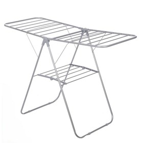 Folding clothes line Grey Metal 136,5 x 59 x 93,5 cm (4 Units)