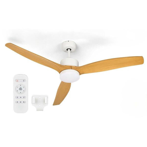 Lubinis ventiliatorius su apšvietimu Argon Balta Ruda 40 W Ø 132 cm