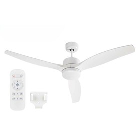 Lubinis ventiliatorius su apšvietimu Argon Balta 40 W Ø 132 cm