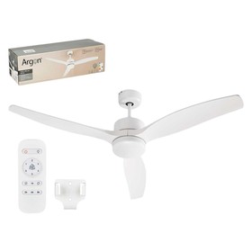 Lubinis ventiliatorius su apšvietimu Argon Balta 40 W Ø 132 cm