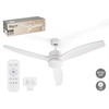Lubinis ventiliatorius su apšvietimu Argon Balta 40 W Ø 132 cm