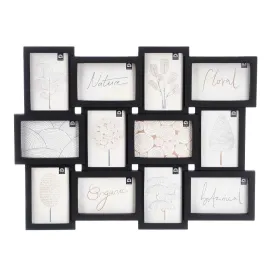 Wall photo frame Gift Decor Black polypropylene (4 Units)