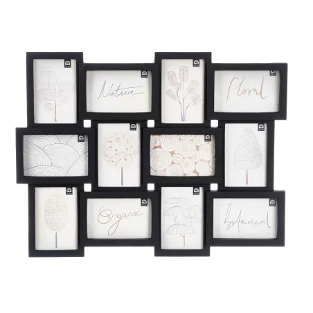 Wall photo frame Gift Decor Black polypropylene (4 Units)