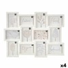 Wall photo frame Gift Decor White polypropylene (4 Units)