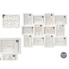 Wall photo frame Gift Decor White polypropylene (4 Units)