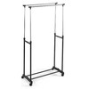 Drabužių kabykla su ratukais Kipit Juoda Nerūdijantis plienas Plastmasinis 80 x 43 x 160 cm