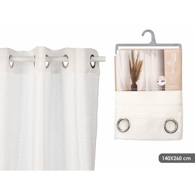 Verho Gift Decor Valkoinen 140 x 260 cm (6 osaa)