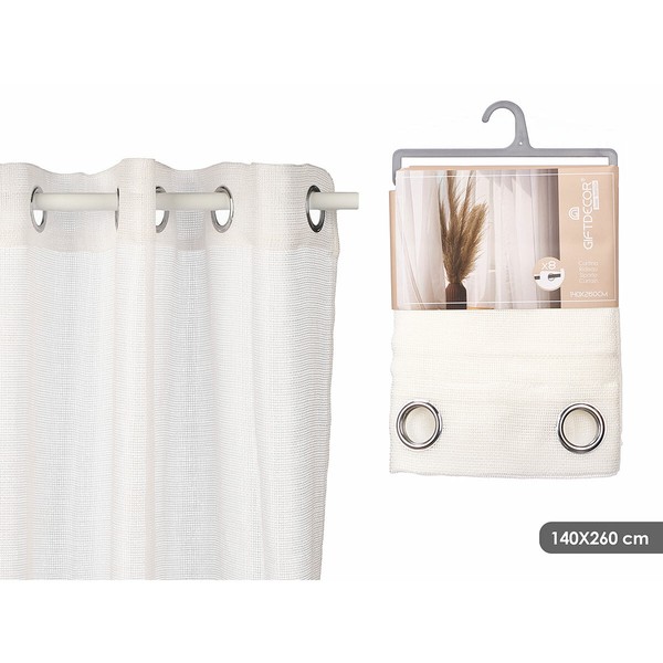 Verho Gift Decor Valkoinen 140 x 260 cm (6 osaa)