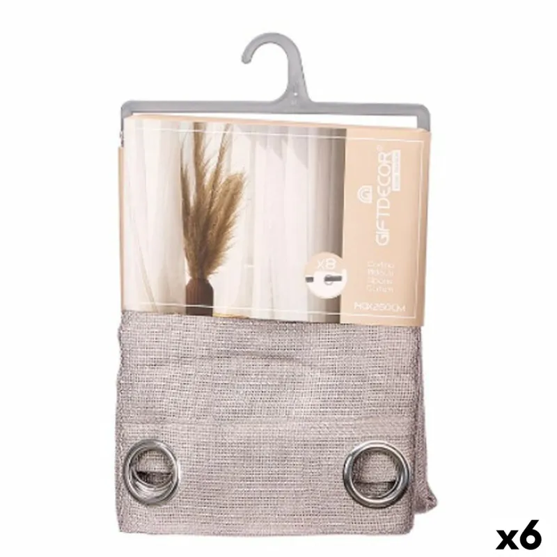 Verho Gift Decor Harmaa 140 x 260 cm (6 osaa)